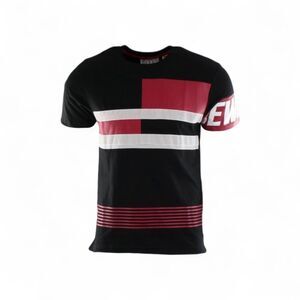 Black and Red Graphic T-Shirt